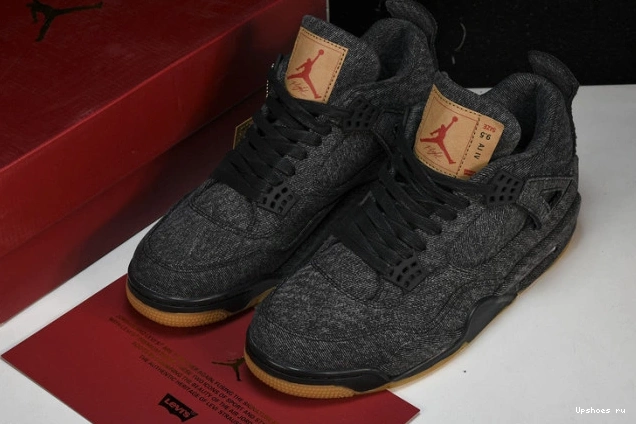 Black Levis  - Air 4 NRG AO2571-001 Jordan Retro Levis Denim 0825